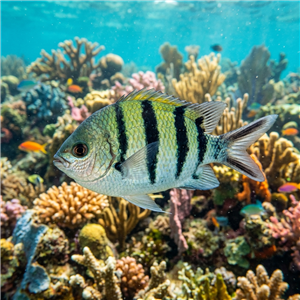 bascavus-baligi-abudefduf-saxatilis Sualtı Fotoğrafı