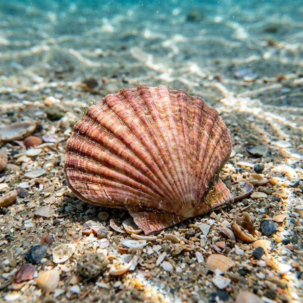 aequipecten-audouini-aequipecten-audouini Sualtı Fotoğrafı