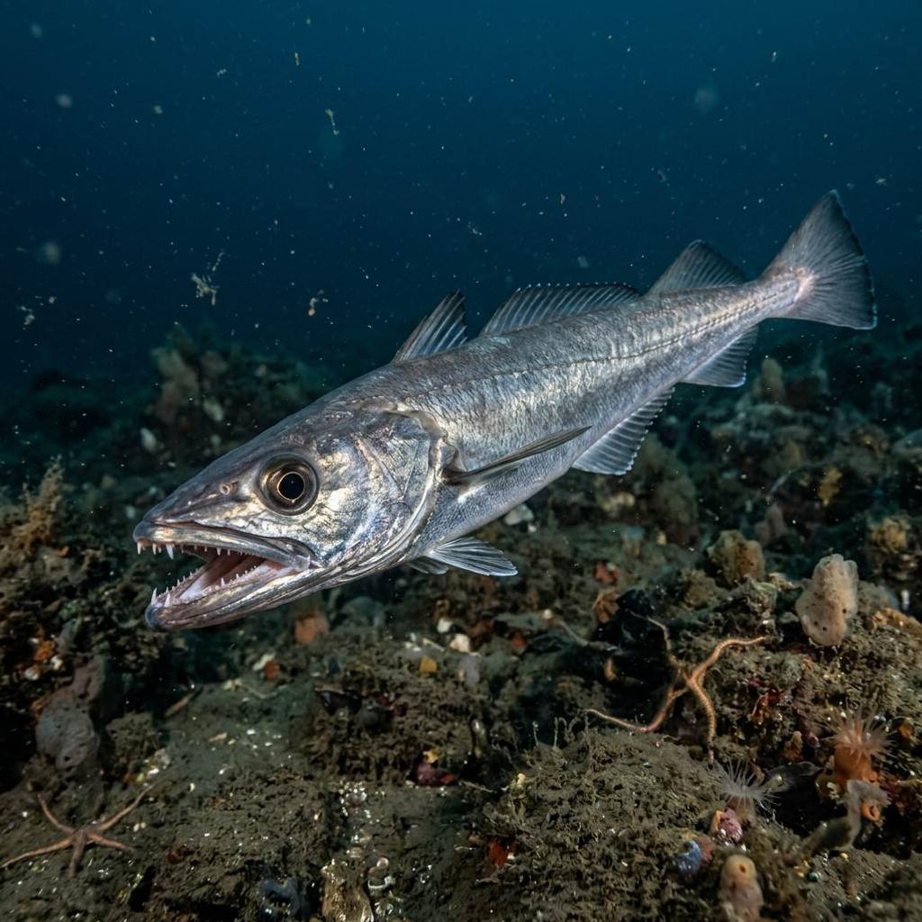 barlam-merluccius-merluccius Sualtı Fotoğrafı