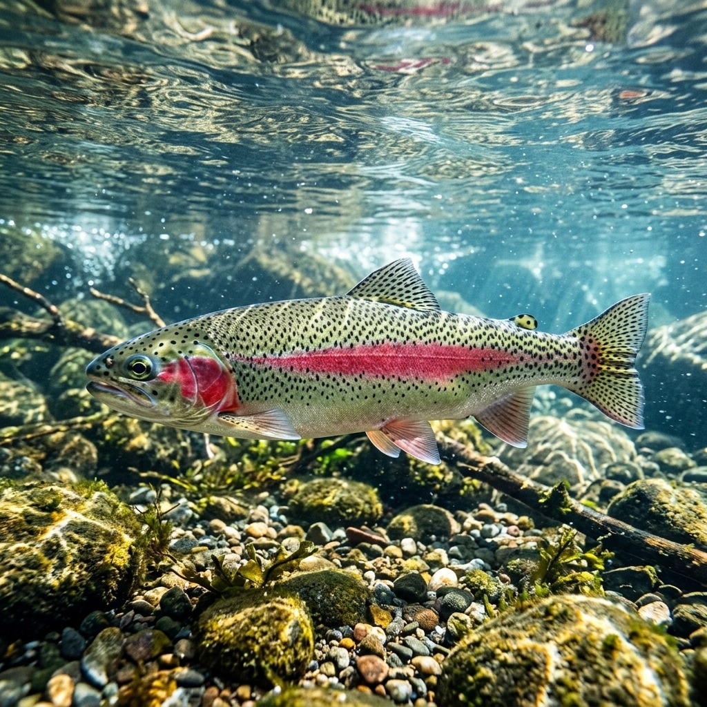 bulasici-som-baligi-kansizligi-salmo-gairdneri Sualtı Fotoğrafı