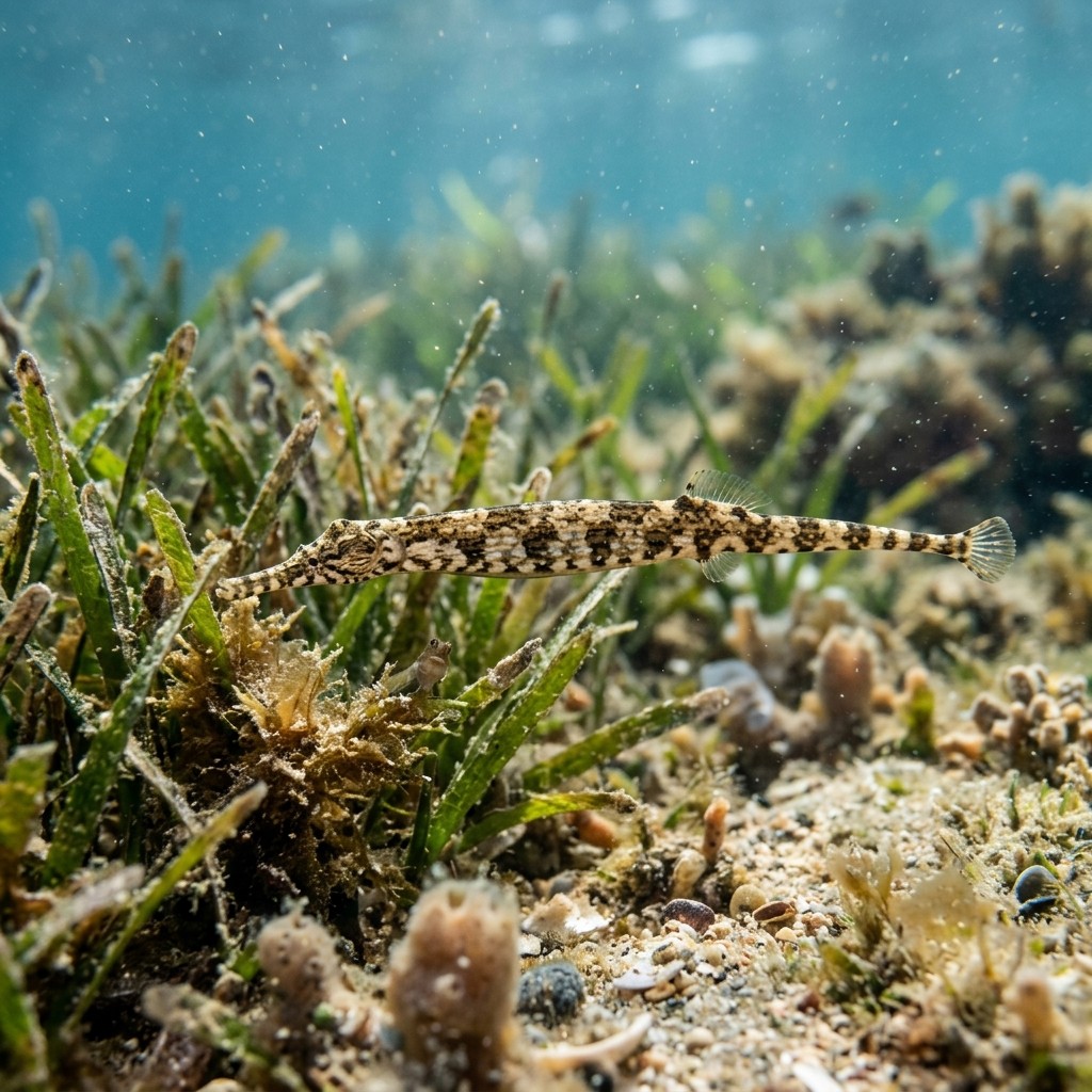 cizgili-igne-baligi-syngnathus-variegates Sualtı Fotoğrafı