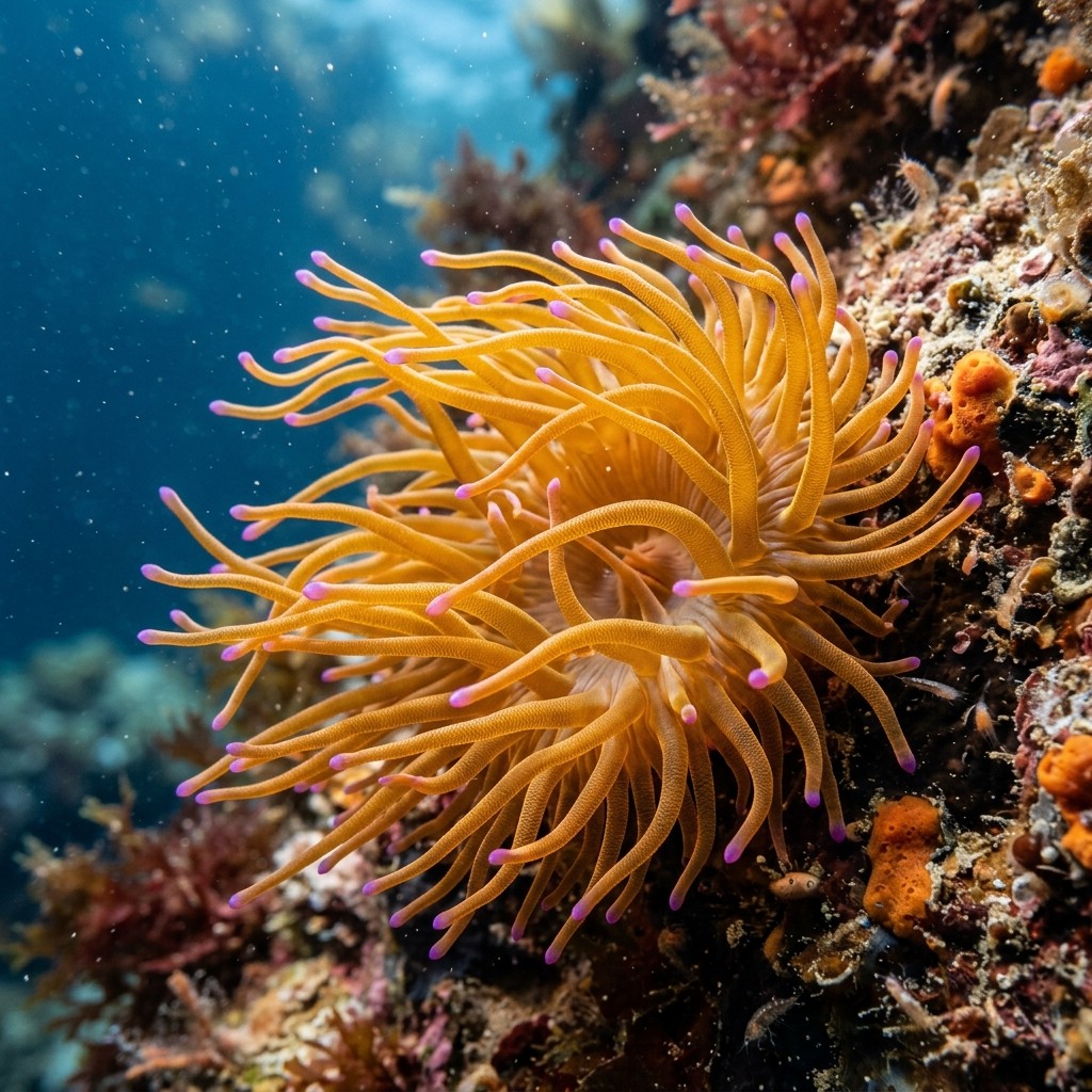condylactis-aurantiaca-condylactis-aurantiaca Sualtı Fotoğrafı