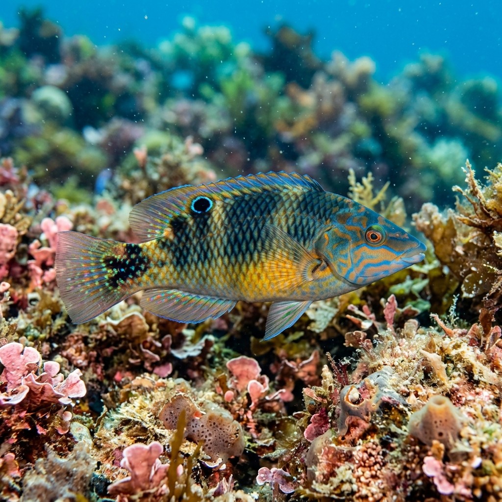 curcur-baligi-symphodus-doderleini Sualtı Fotoğrafı