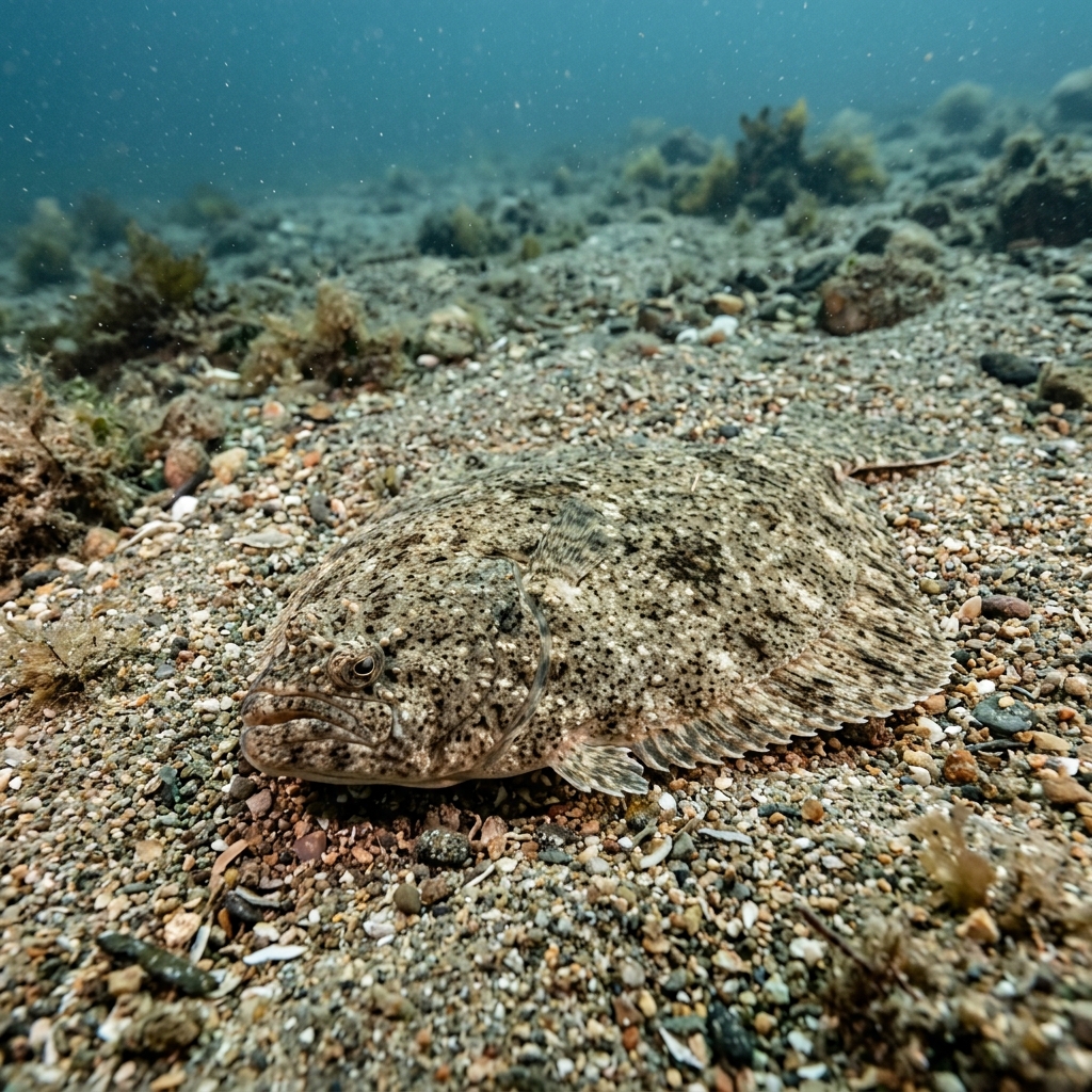 disikalkan-scophthalmus-rhombus Sualtı Fotoğrafı