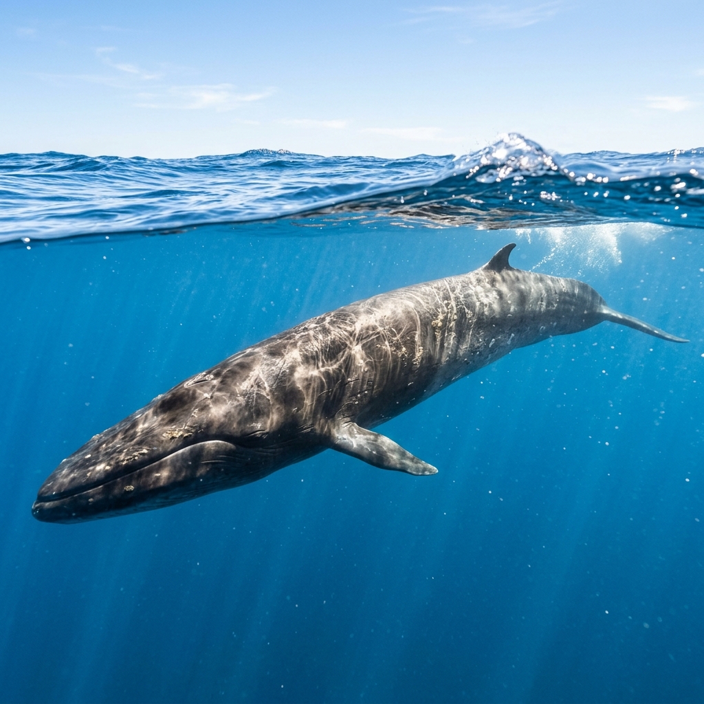 fin-balinasi-balaenoptera-physalus Sualtı Fotoğrafı