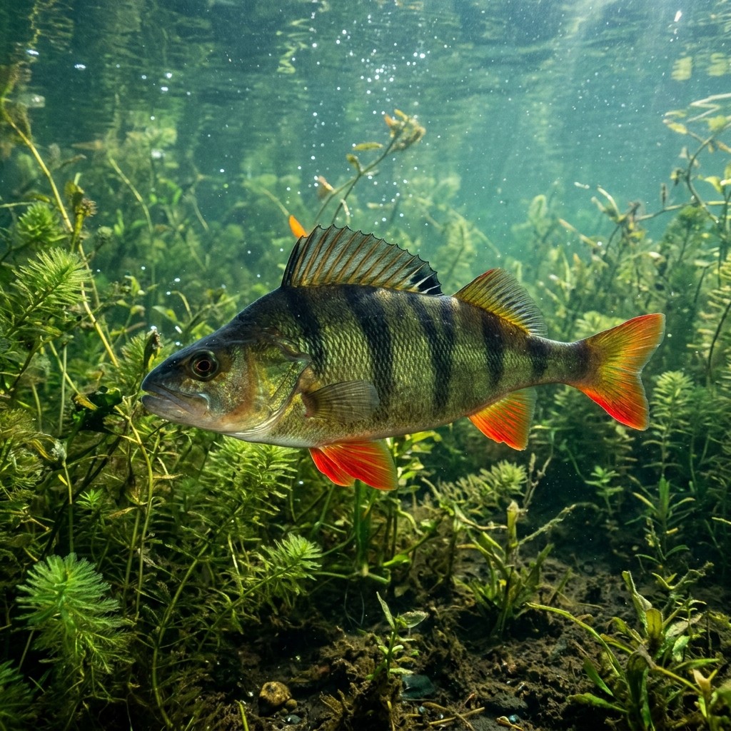 gol-gocer-perca-fluviatilis Sualtı Fotoğrafı