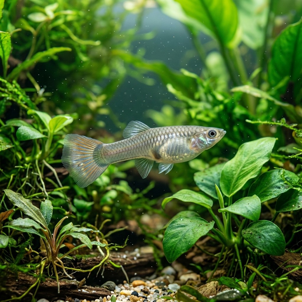 gupi-deneyi-lebistes-reticulatus Sualtı Fotoğrafı