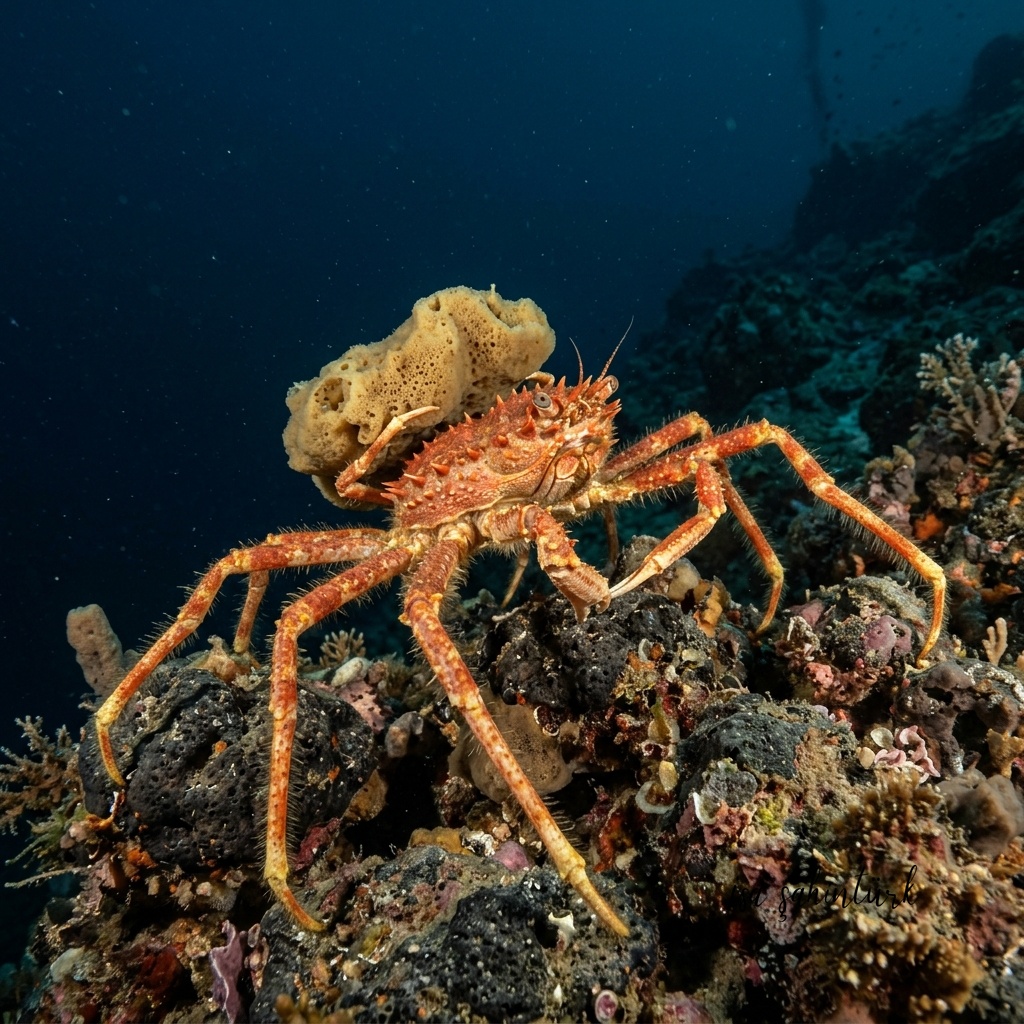 Homola Barbata - Homole Crab (Homola barbata) Sualtı Fotoğrafı