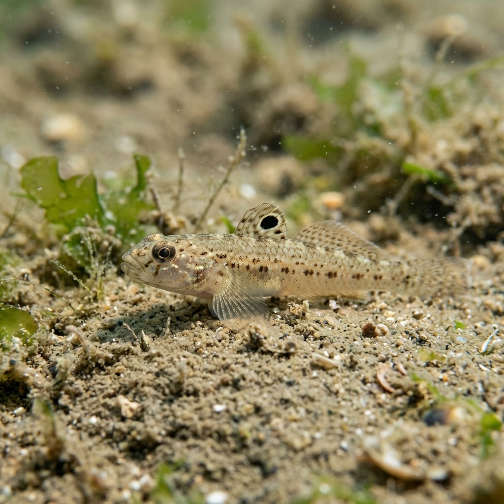 Küçük Hurma Kayası Balığı (Pomatoschistus microps) Sualtı Fotoğrafı