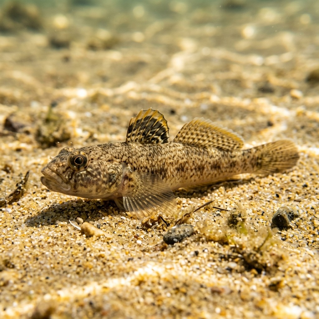 Kum Kaya Balığı (Neogobius fluviatilis) Sualtı Fotoğrafı