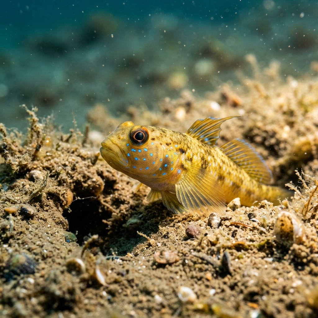Sarı Kaya Balığı (Lesueurigobius friesii) Sualtı Fotoğrafı