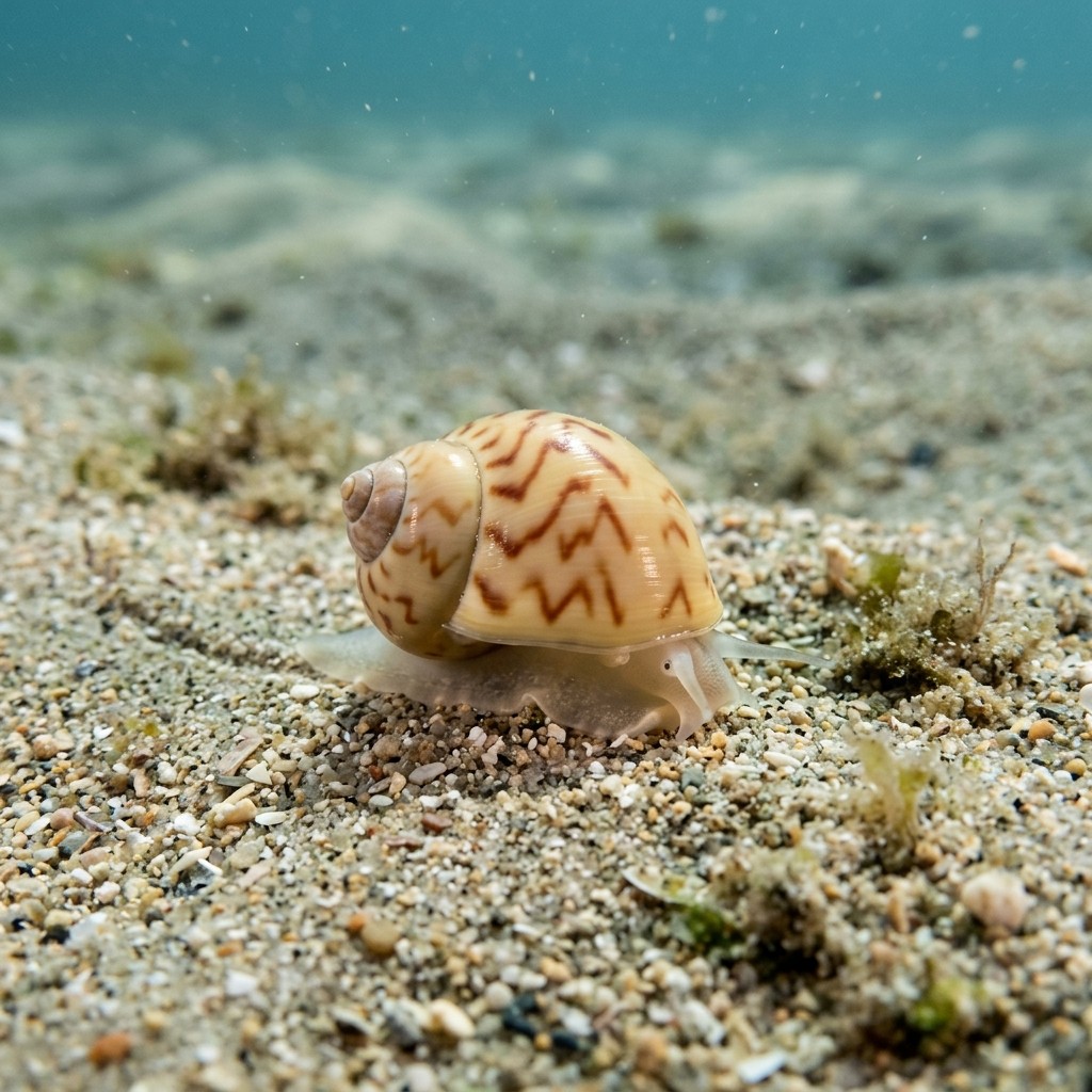 natica-alderi-lunatia-pulchella Sualtı Fotoğrafı