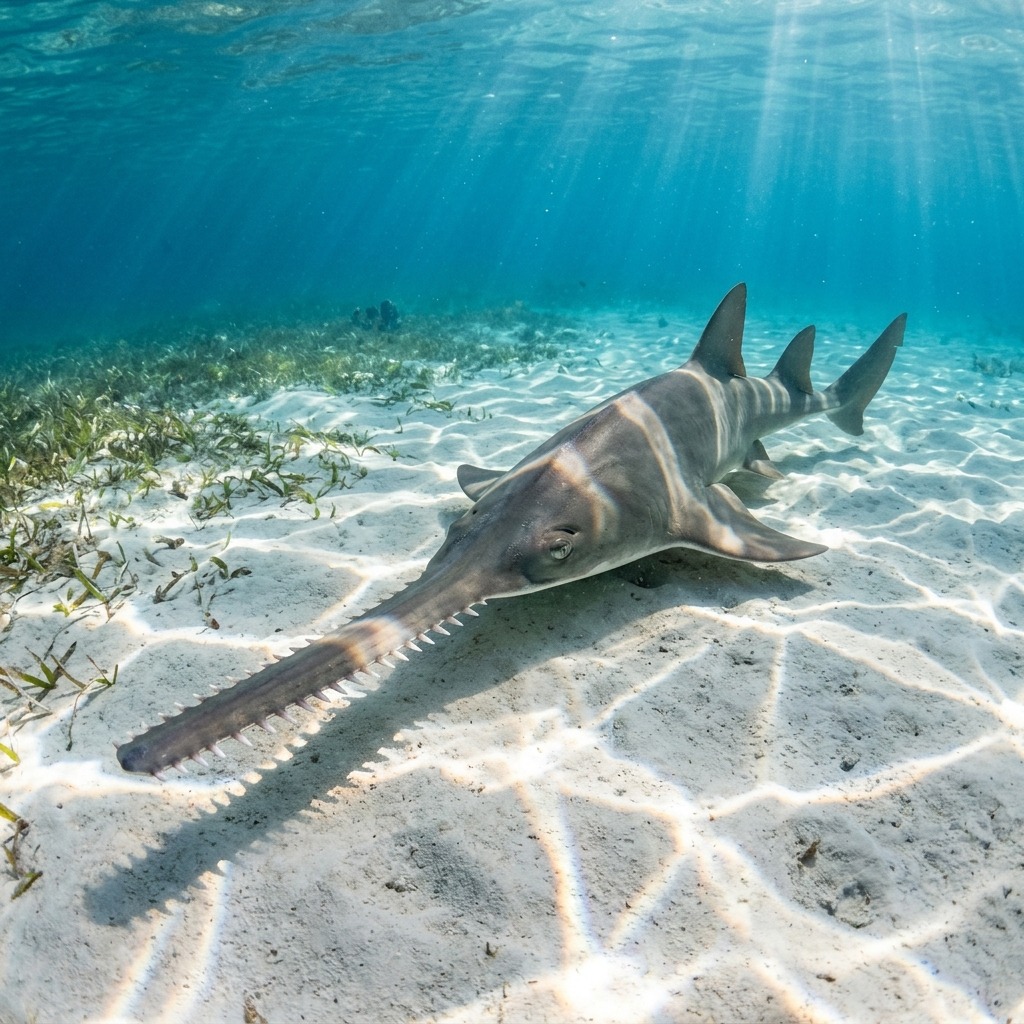 incedislitestere-baligi-pristis-pectinata Sualtı Fotoğrafı