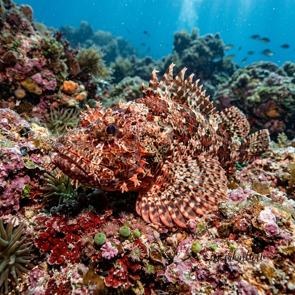 İskorpit - Madeira Rockfish (Scorpaena maderensis) Sualtı Fotoğrafı
