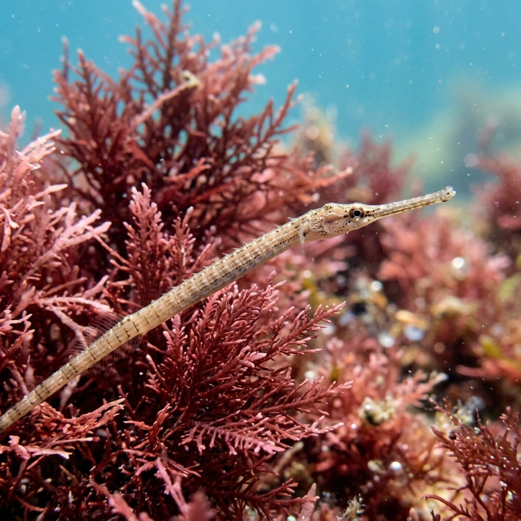 Syngnathus Tenuirostris - İnce Deniz İğnesi (Syngnathus tenuirostris) Sualtı Fotoğrafı