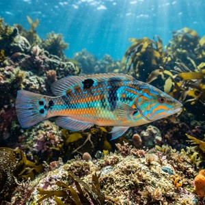 Labrus Bimaculatus - Cuckoo Wrasse (Labrus bimaculatus) Thumbnail