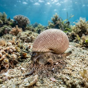 Naticarius Stercus-muscarum - Thousand-spotted Moon-shell (Naticarius stercus-muscarum) Thumbnail