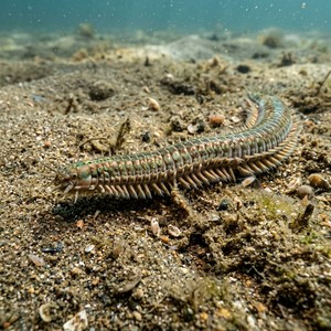 Yassı Denizkurdu - Nereis , Nereid (Nereis diversicolor) Thumbnail