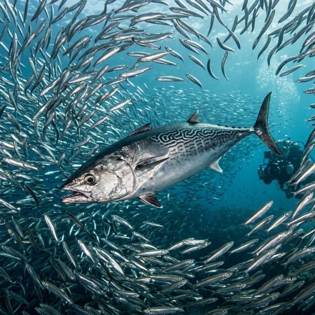 uzunkanatton-thunnus-alalunga Sualtı Fotoğrafı